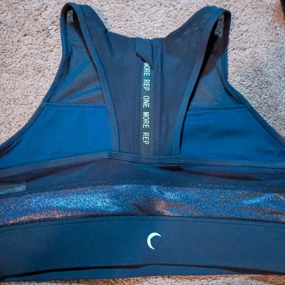 Zyia active blue twilight luxe hi rise 7/8 (4)and all star bra (m) set - Picture 4 of 4